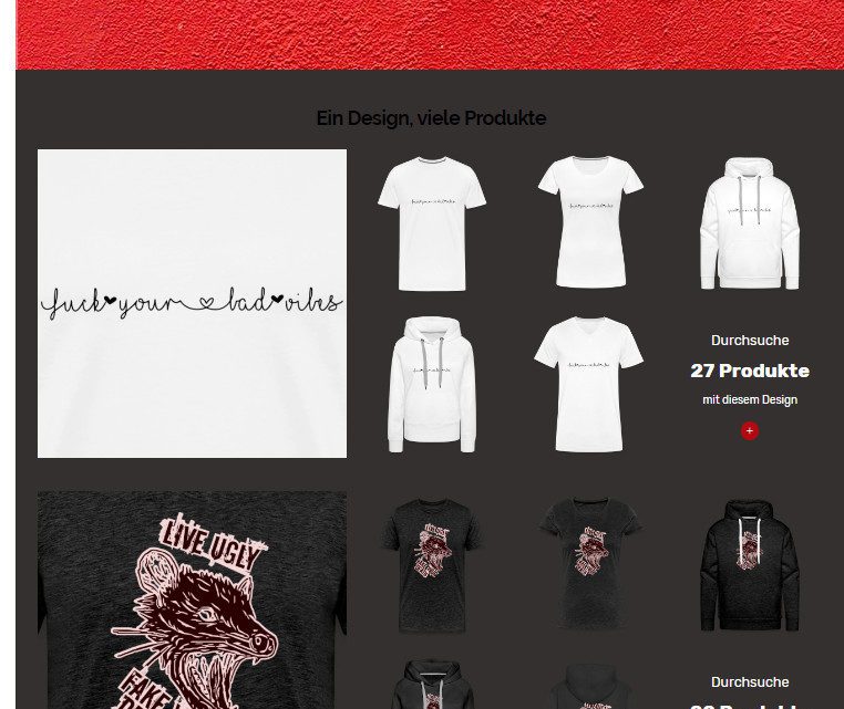 Gratis Versand und neue Motive