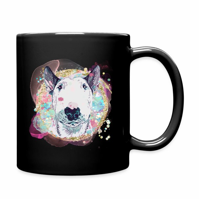 Bullterrier glitter and gold